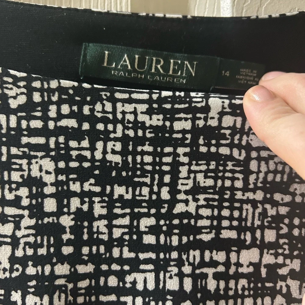 Ralph Lauren Black and White Midi Dress - Picture 3 of 4